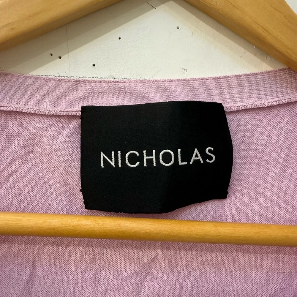 Nicolas Lilac Ruched Knit Drawstring Top - Picture 5 of 5